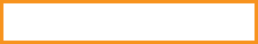 White banner with a thick orange border along the edges (orange-framed banner).,